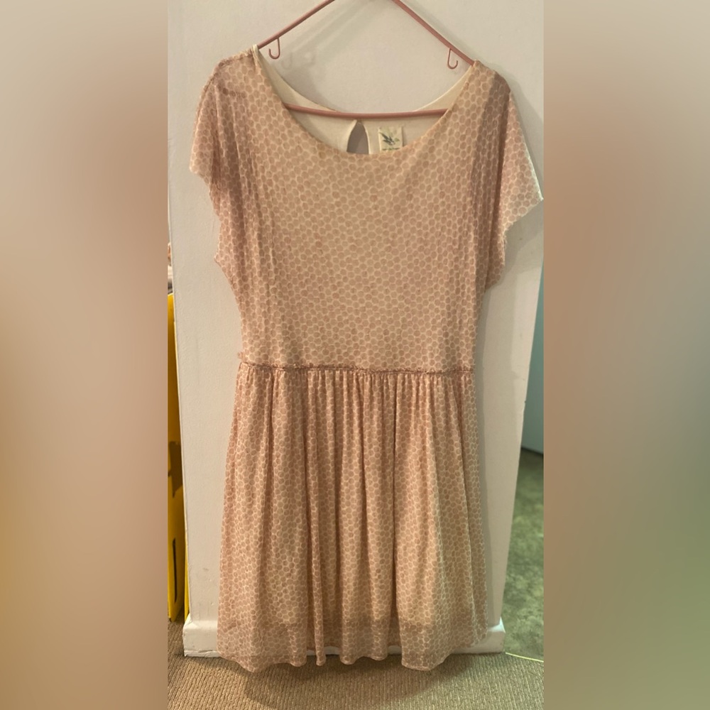 Size large dress from Anthropologie. Soft pink